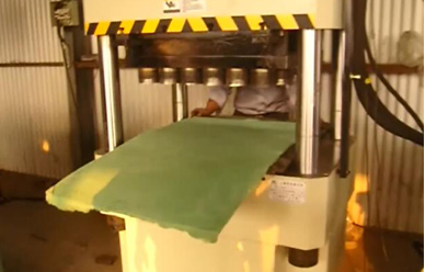 160T電動砂(shā)輪磨片成型液(yè)壓機